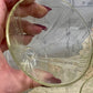 Art Deco Pale Green Dessert Glasses - Set of Six