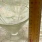 Art Deco Pale Green Dessert Glasses - Set of Six