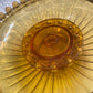 Josef Inwald Two flamingoes Float Bowl Set in Amber c.1930s