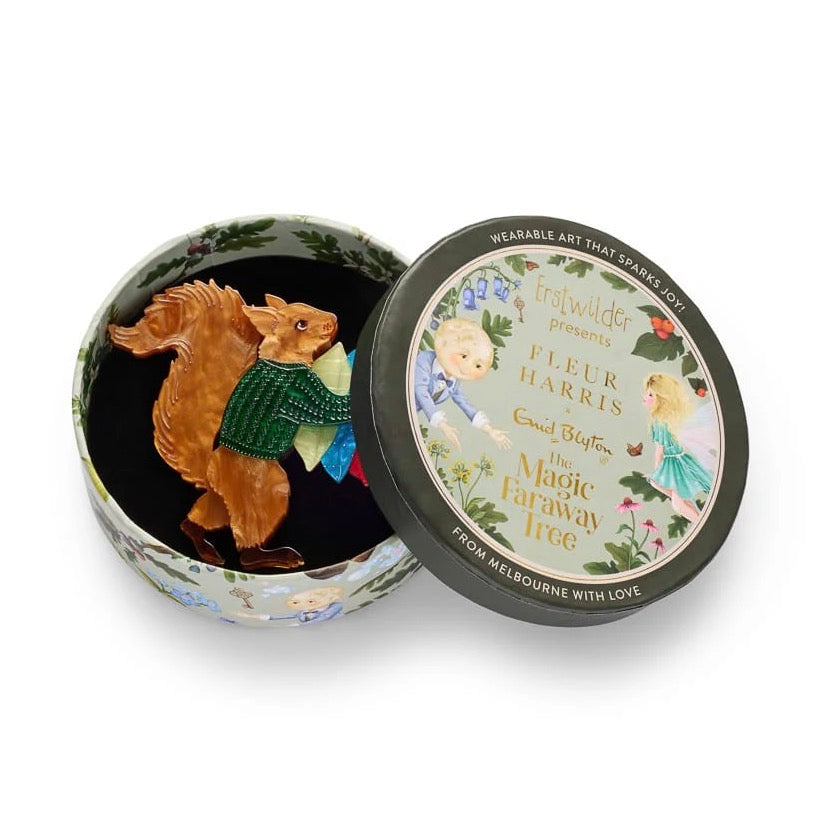 Erstwilder “ Red Squirrel Brooch” | Fleur Harris x Enid Blyton – The Magic Faraway Tree Collection (2026)