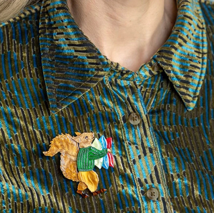 Erstwilder “ Red Squirrel Brooch” | Fleur Harris x Enid Blyton – The Magic Faraway Tree Collection (2026)