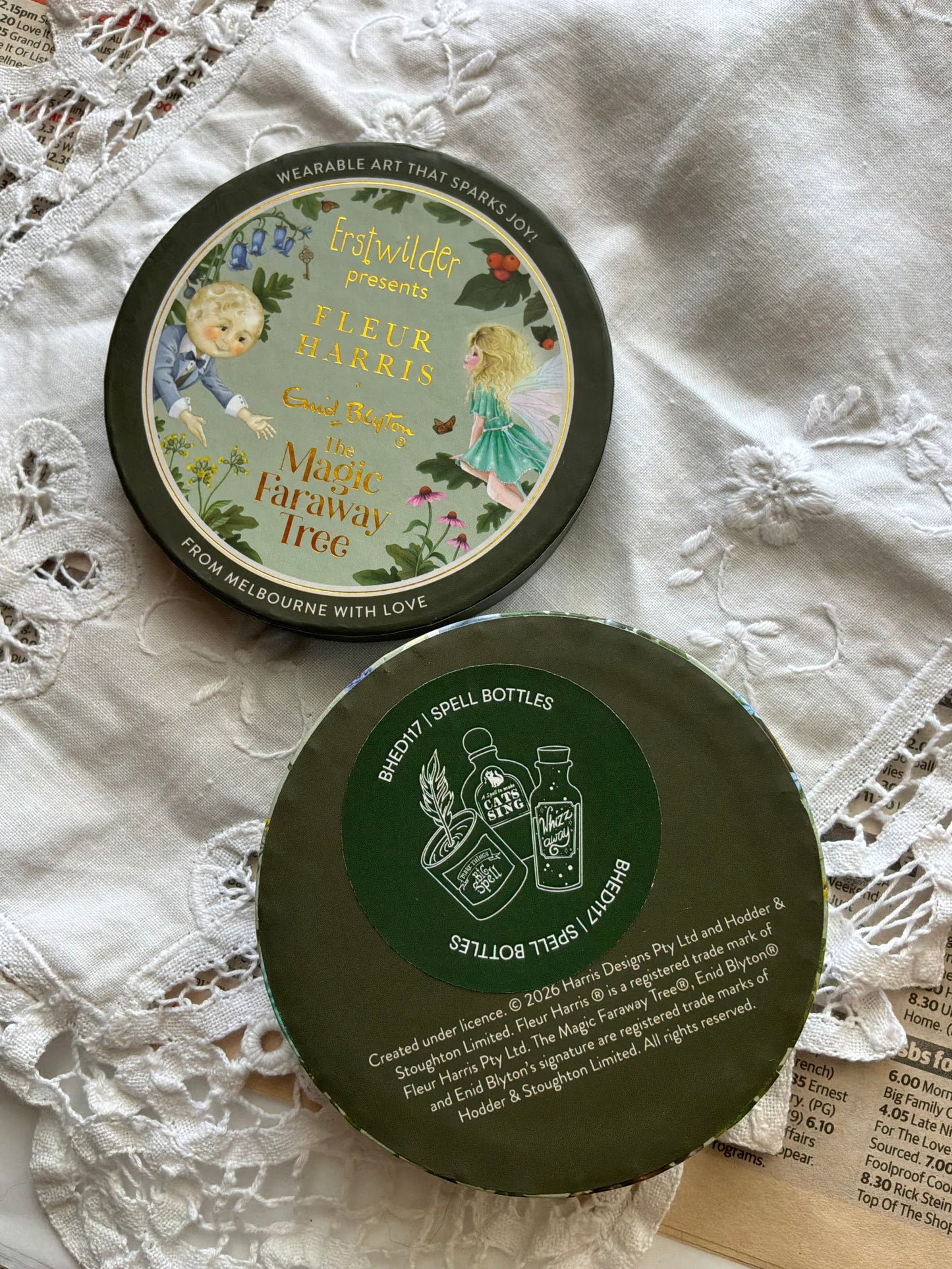 Erstwilder “ Spell Bottles Brooch” | Fleur Harris x Enid Blyton – The Magic Faraway Tree Collection (2026)
