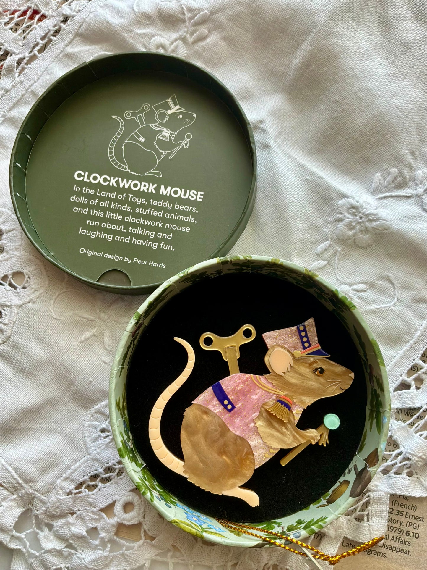 Erstwilder “ Clockwork Mouse Brooch” | Fleur Harris x Enid Blyton – The Magic Faraway Tree Collection (2026)
