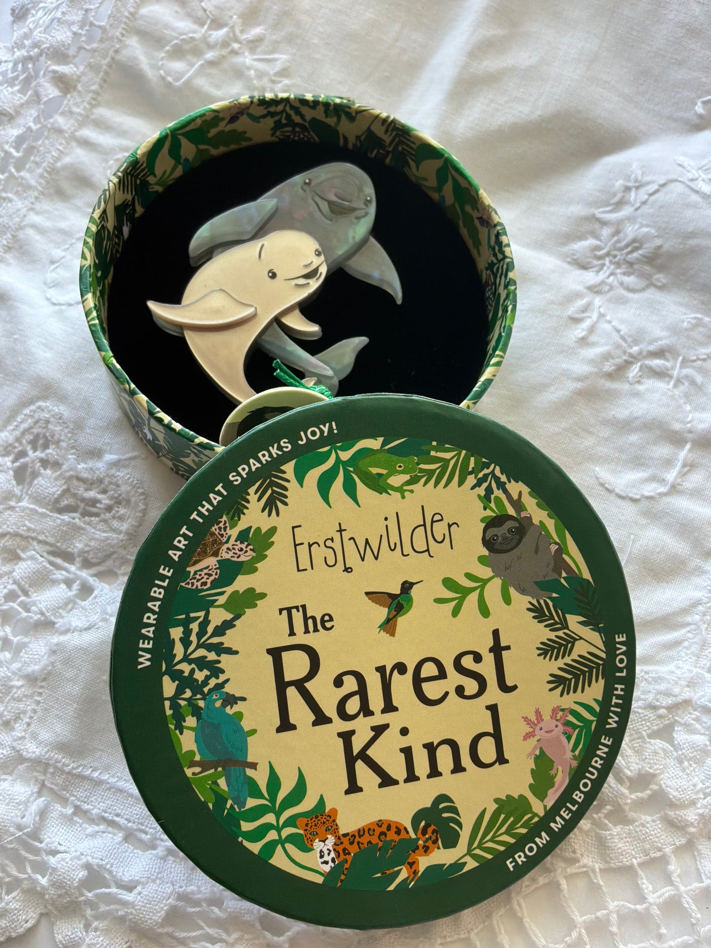 Erstwilder “ The Yangtze Finless Porpoises” Brooch – The Rarest Kind Collection (2026)