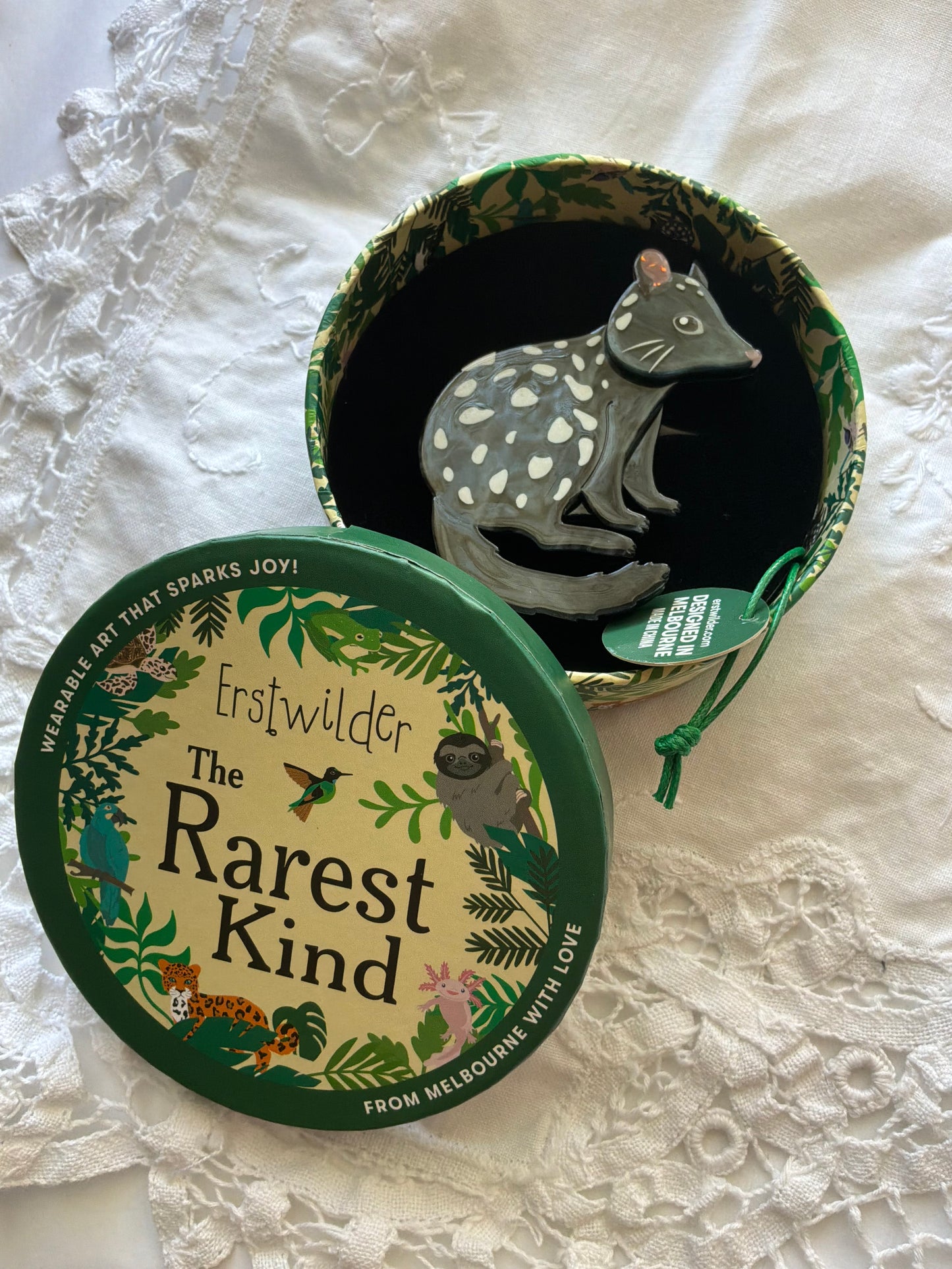 Erstwilder “ Eastern Quoll” Brooch – The Rarest Kind Collection (2026)