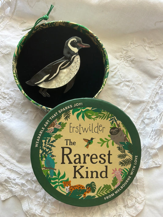 Erstwilder “Galapagos Penguin” Brooch – The Rarest Kind Collection (2026)