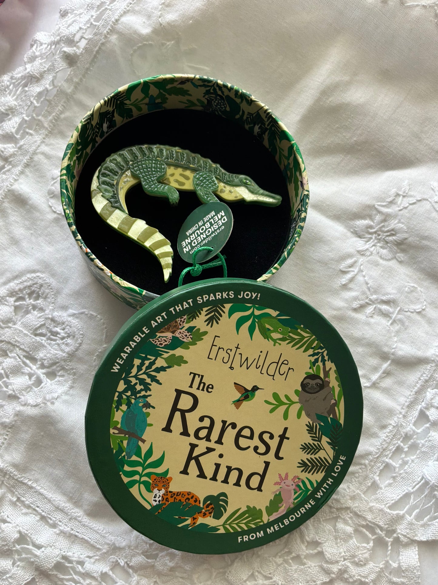 Erstwilder “ Siamese Crocodile” Brooch – The Rarest Kind Collection (2026)