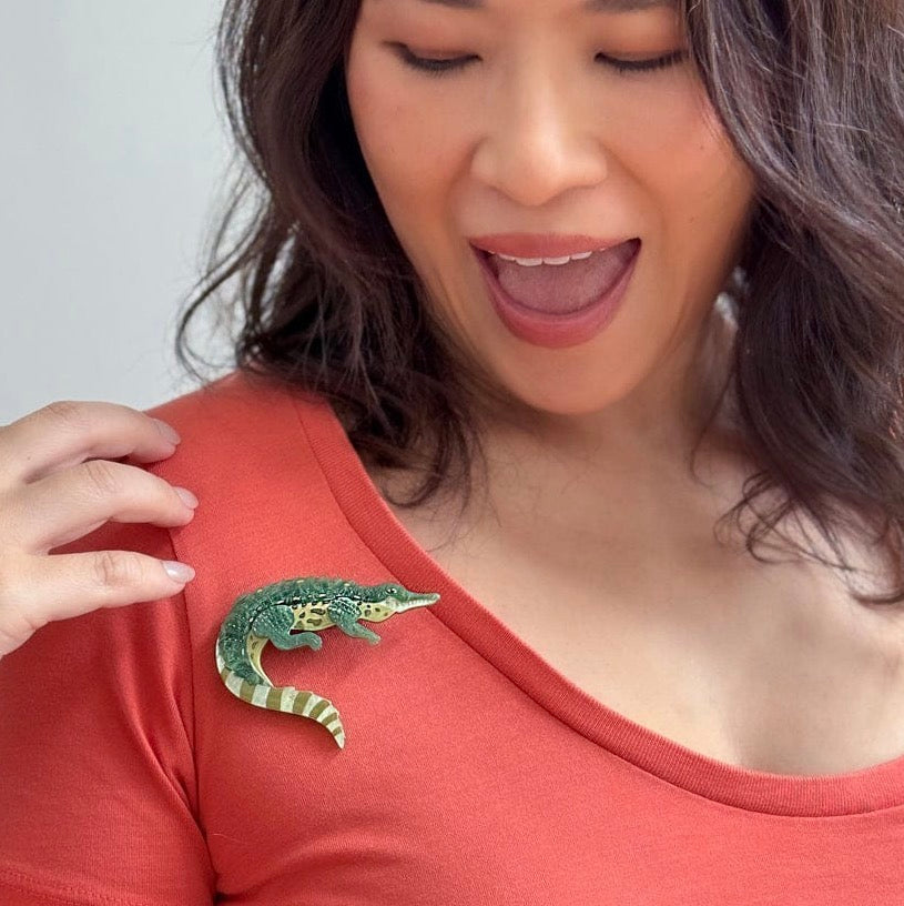Erstwilder “ Siamese Crocodile” Brooch – The Rarest Kind Collection (2026)