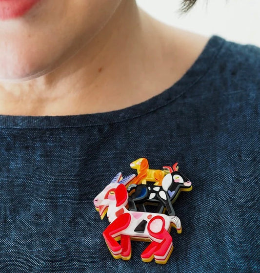 Erstwilder “Goat Goals” Brooch – Pete Cromer Fairy Tales Collection (2026)