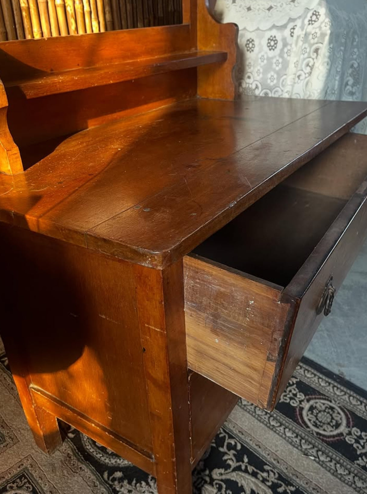 1920s–30s Queensland Maple Dressing Table (Original Brass Handles)