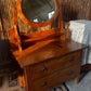 1920s–30s Queensland Maple Dressing Table (Original Brass Handles)