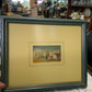 Vintage Mediterranean Miniature Landscape (Framed) — 1970s style