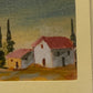 Vintage Mediterranean Miniature Landscape (Framed) — 1970s style