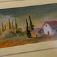 Vintage Mediterranean Miniature Landscape (Framed) — 1970s style