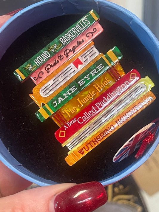 Erstwilder “Literary Gems” Book Stack Brooch — London Calling (2025)