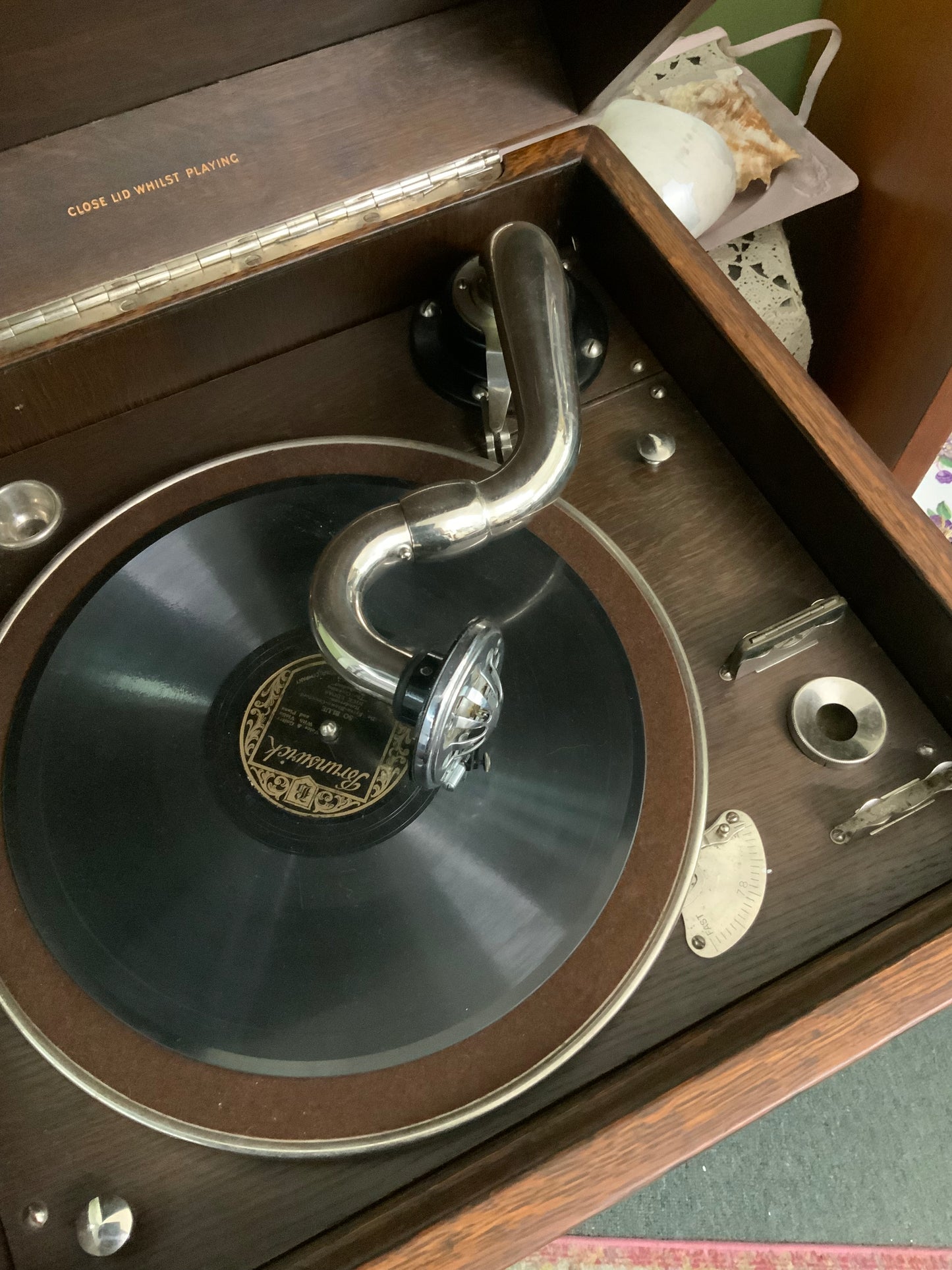 Vintage 145 Bijou Grand HMV Timber Gramophone