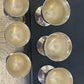 Vintage set of 6 silver plate eggcups or small goblets c.1980s