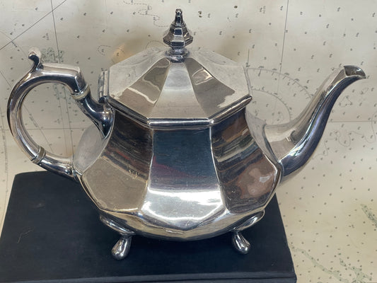 Vintage silver plate teapot James Dixon & Sons c.1950s