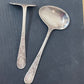 Boxed set of silver plate baby cutlery spoon and pusher