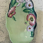 Small green Carlton ware dish with poppies