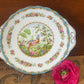 Vintage 1940s ROYAL ALBERT Bone China CHELSEA BIRDHandled Cake Plate