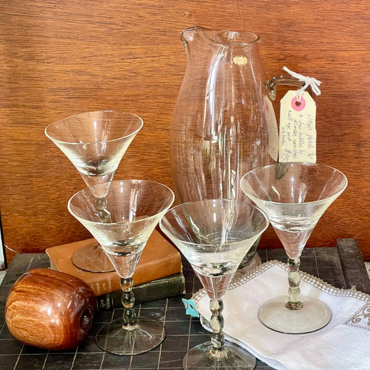 Polish Crystal Cocktail Set — 1960s