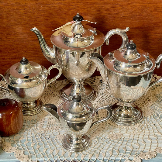Paramount Silver Plate Four Piece Tea Set — c.1940s
