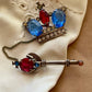 Vintage Crown & Sceptre Double Brooch C.1930s