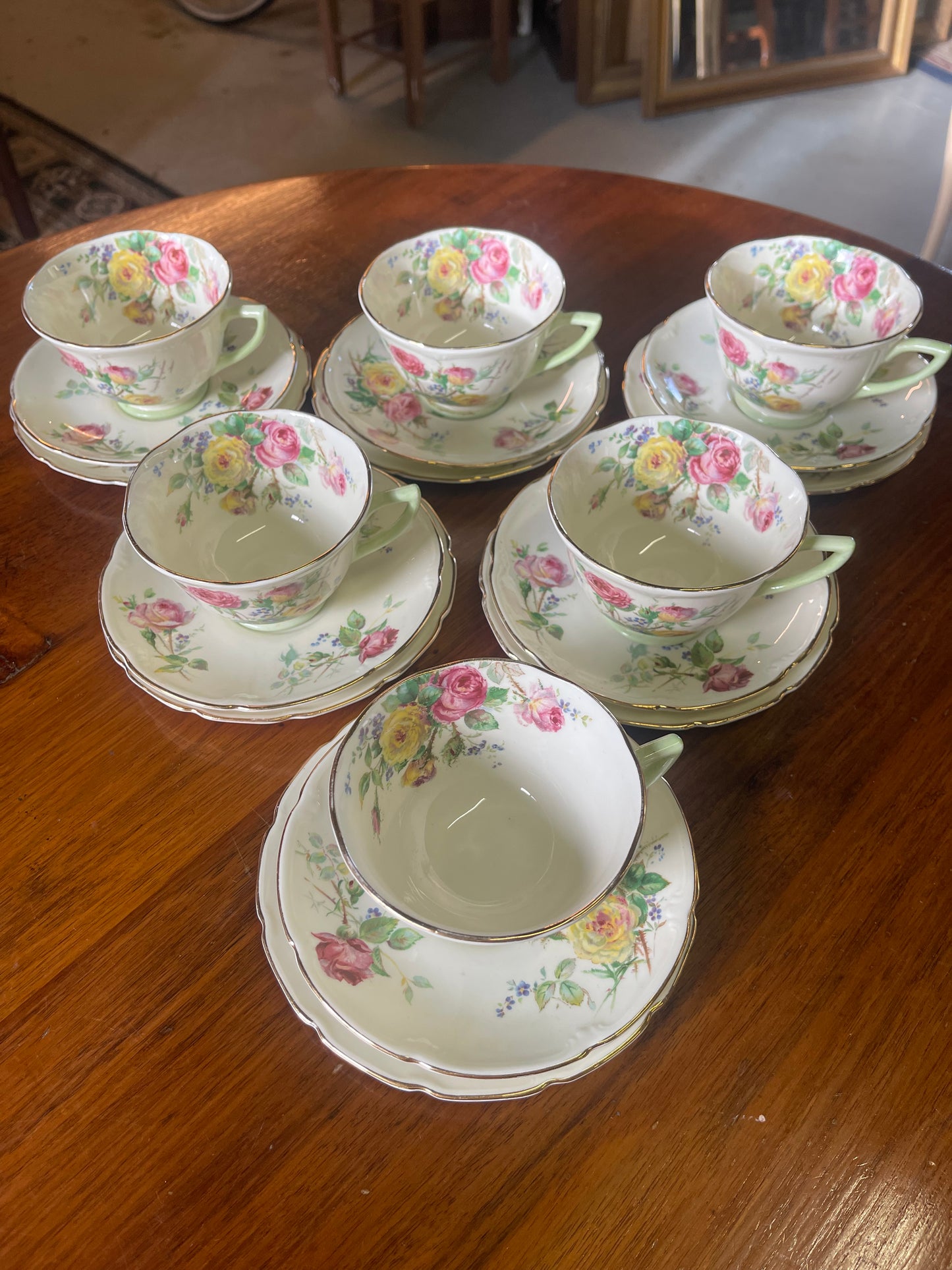 Royal Doulton Moss Rose Trio | 1946 Bone China