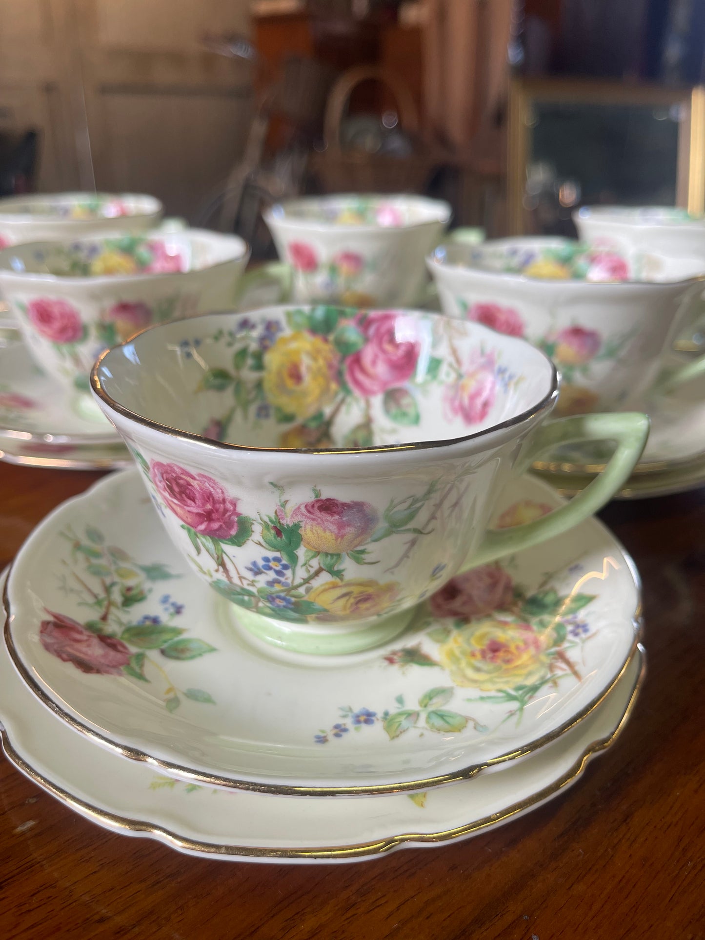 Royal Doulton Moss Rose Trio | 1946 Bone China