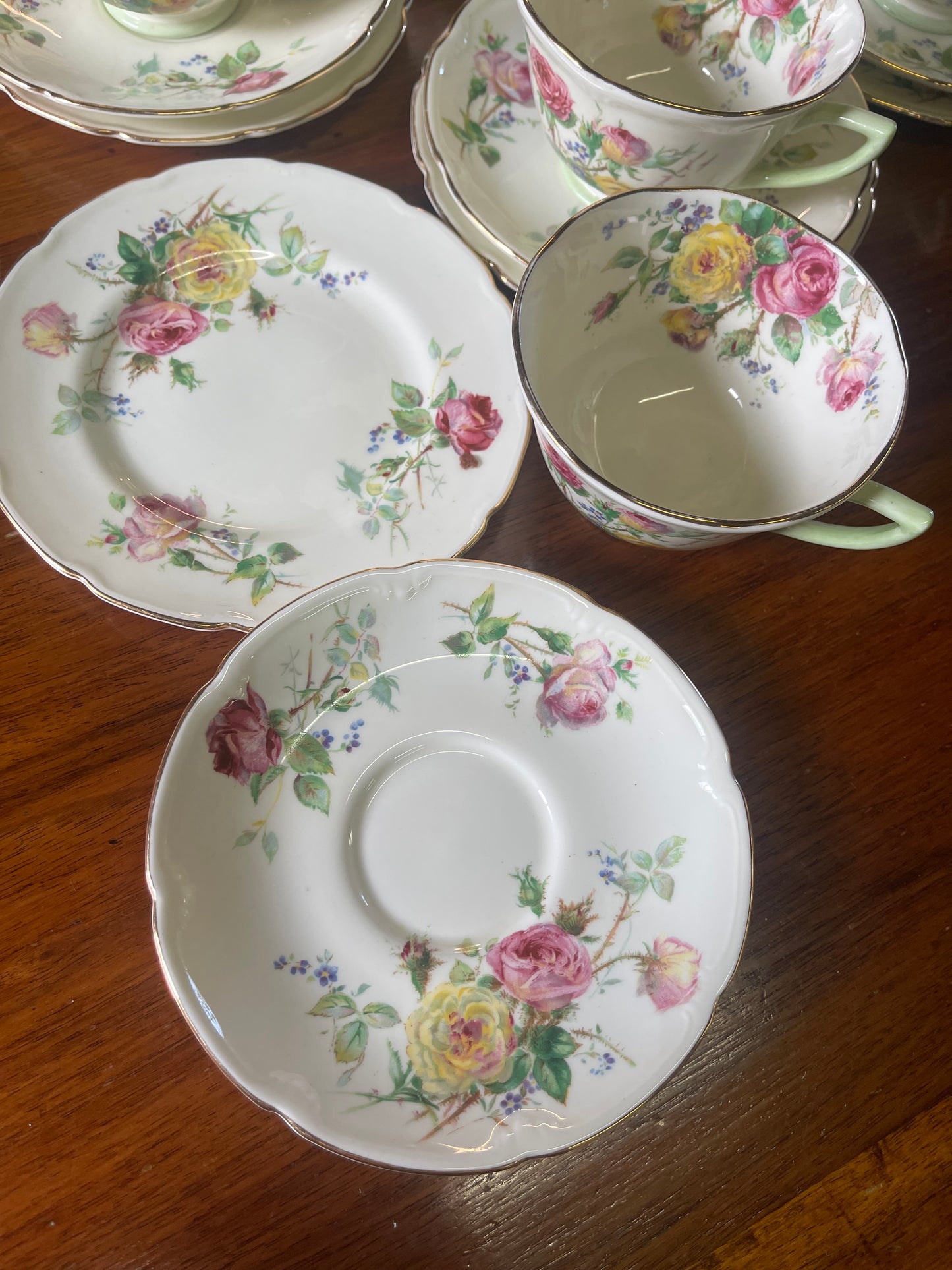 Royal Doulton Moss Rose Trio | 1946 Bone China