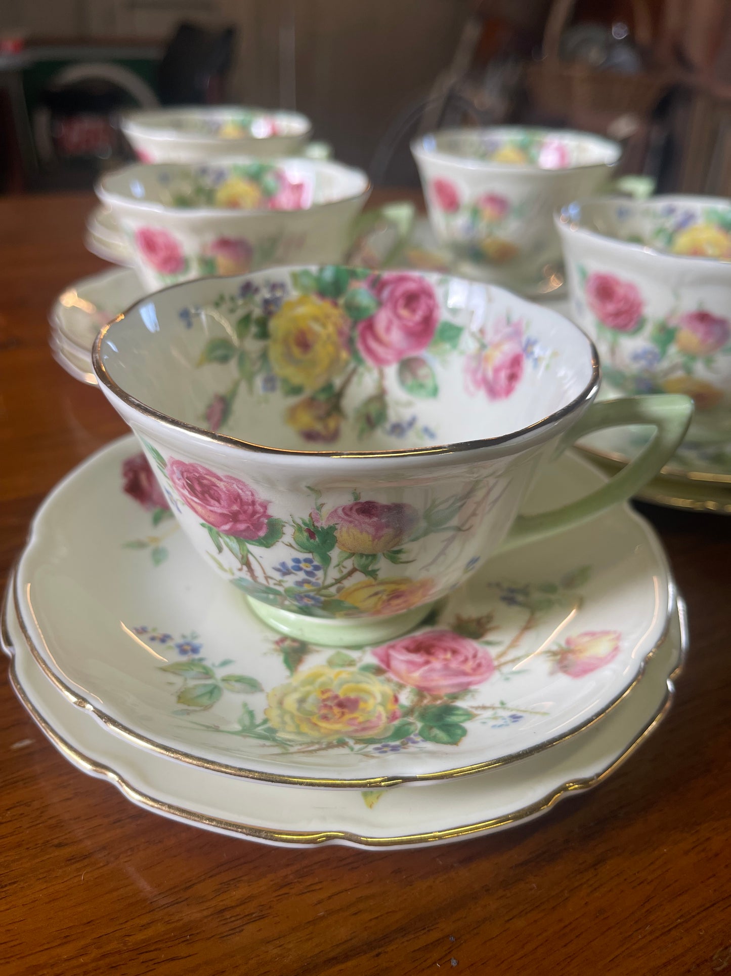 Royal Doulton Moss Rose Trio | 1946 Bone China