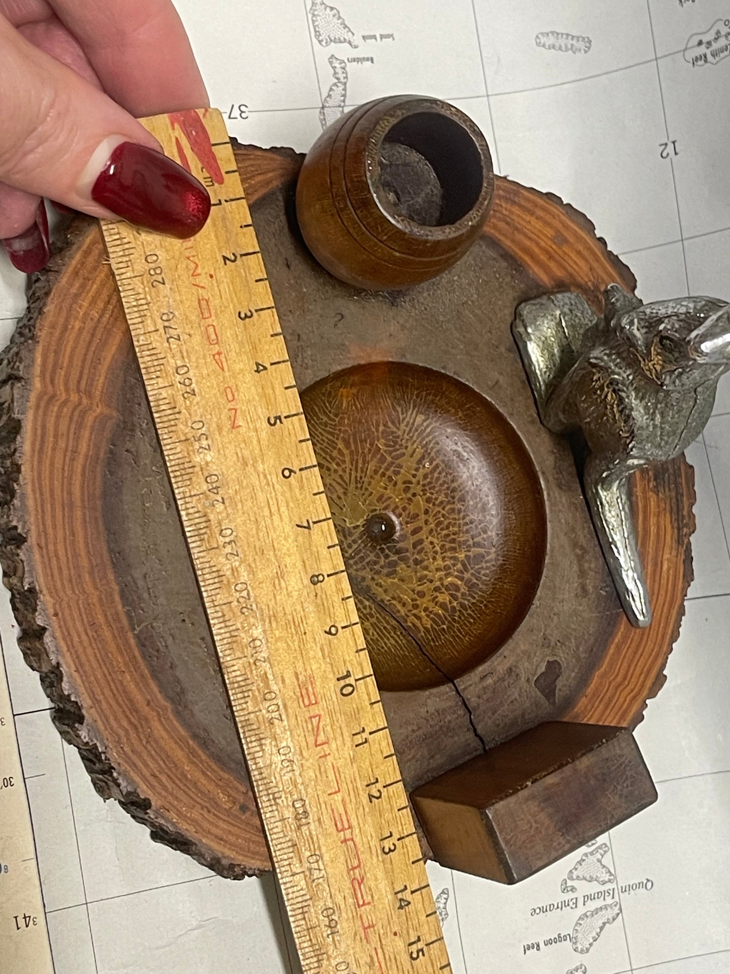 Vintage Australian Kangaroo Desk Tidy / Ashtray – c. mid-20th century