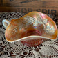 Northwood “Holly” Marigold Carnival Glass Bonbon Dish — c.1920s