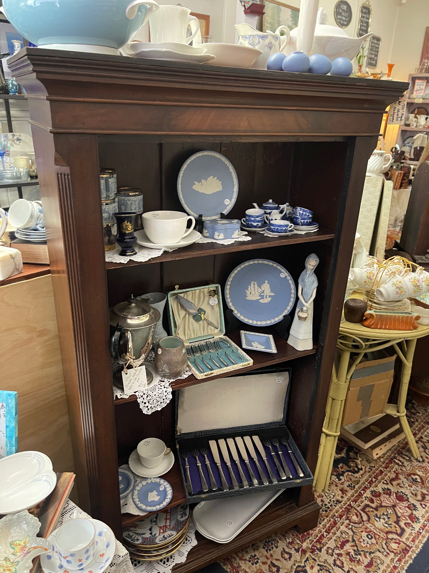 1920s Maple Bookcase with Secret Compartment — $525