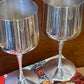 Vintage set of 6 silver plate small goblets