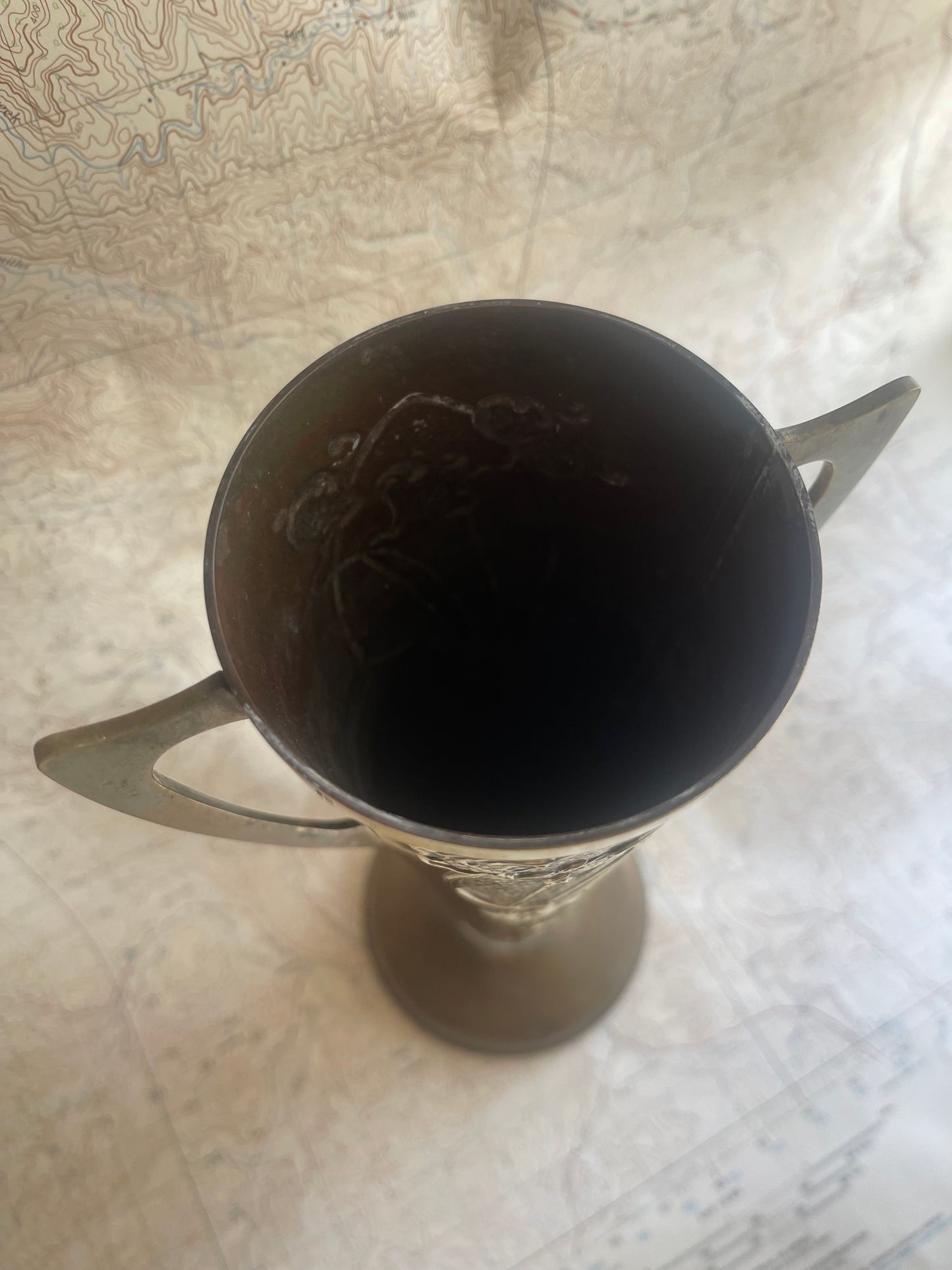 HALAH Ware Art Nouveau Brass Vase c.1910