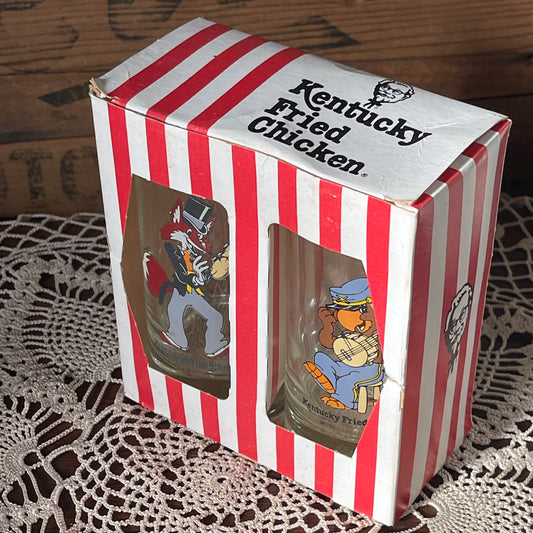 Vintage KFC “Banjo Band” Glass Set (Boxed Pair)