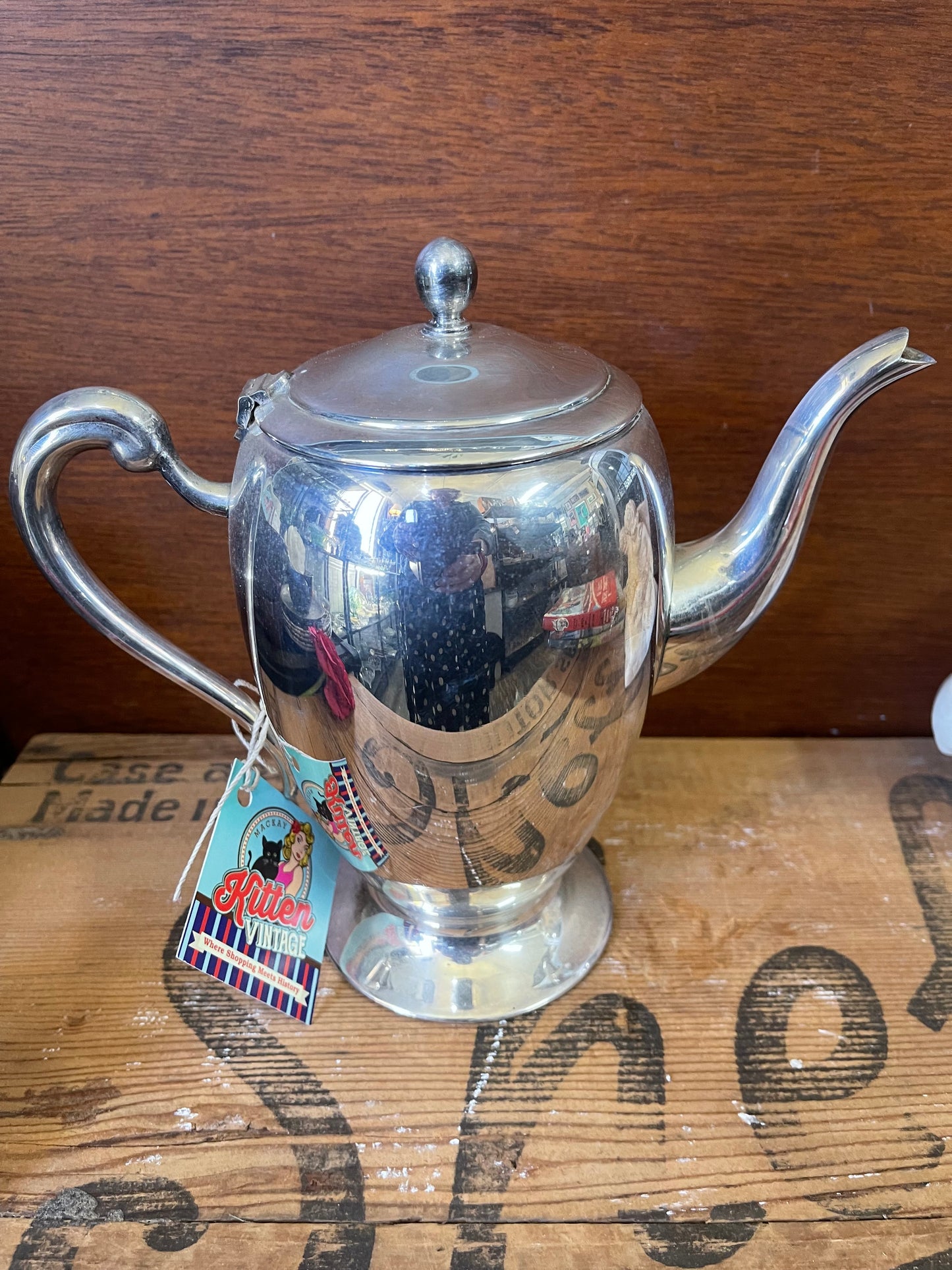 Vintage 1950s Australian Renown silver plate teapot or coffee pot