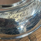 Vintage Crusade silver plate teapot engraved 1956