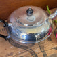 Vintage Crusade silver plate teapot engraved 1956