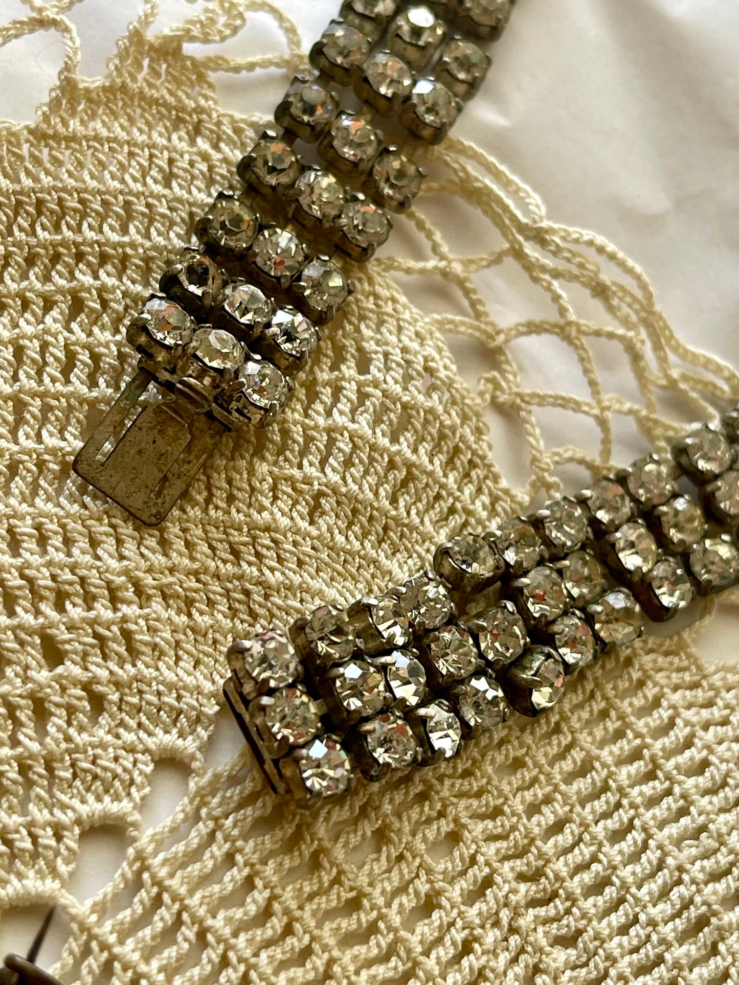 Vintage 1950s Rhinestone Jewellery Set (Parure)