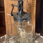Early 1900s Cast Iron Hand-Crank Butter Churn (Farmhouse Primitive)