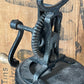 Early 1900s Cast Iron Hand-Crank Butter Churn (Farmhouse Primitive)