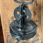 Early 1900s Cast Iron Hand-Crank Butter Churn (Farmhouse Primitive)