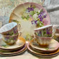 Hand-Painted Japanese Tea Set c.1920s - 4 Place Setting with Cake Plate & Jug