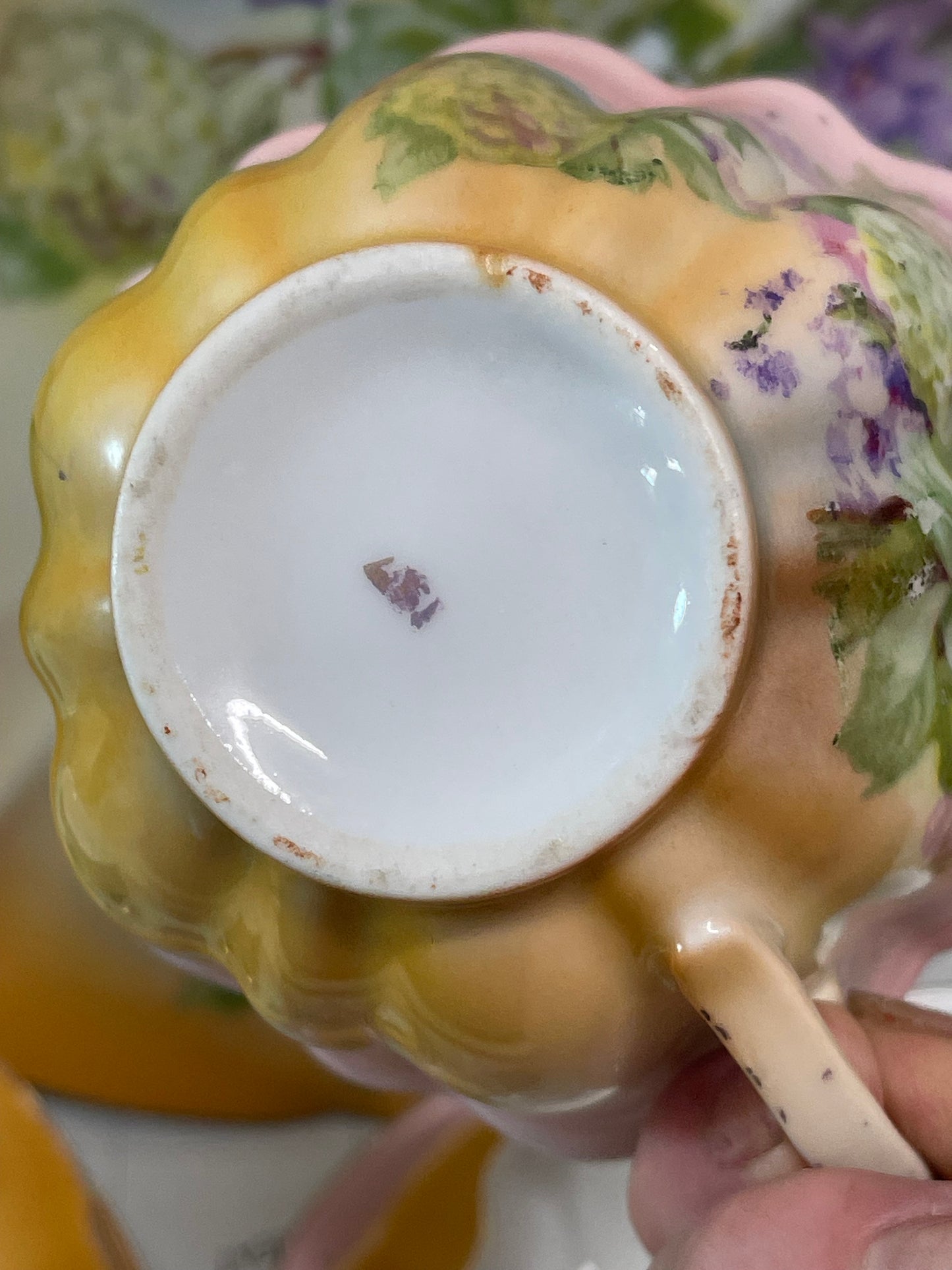 Hand-Painted Japanese Tea Set c.1920s - 4 Place Setting with Cake Plate & Jug