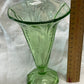 Art Deco Uranium Glass Vase c.1930s English Pressed Glass