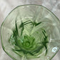 Art Deco Uranium Glass Vase c.1930s English Pressed Glass