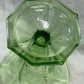 Art Deco Uranium Glass Vase c.1930s English Pressed Glass